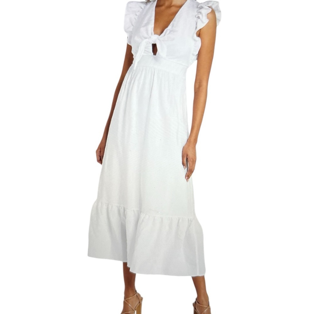 Express White Midi Dress